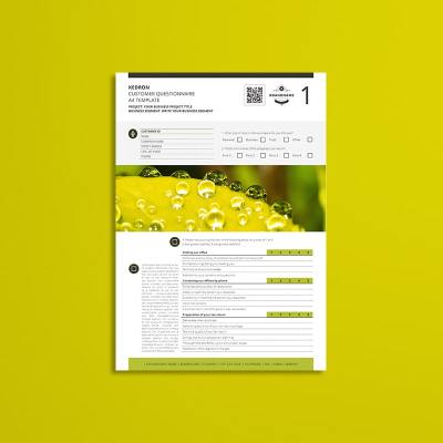 Kedron Customer Questionnaire A4 Template