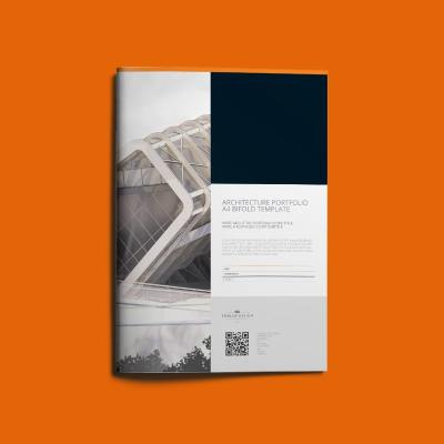 Architecture Portfolio A4 Bifold Template