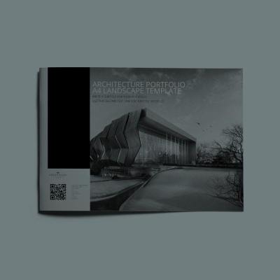 Architecture Portfolio A4 Landscape Template
