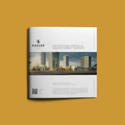 Architecture Portfolio Square Format Template