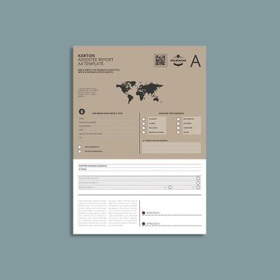 Karton Absentee Report A4 Template