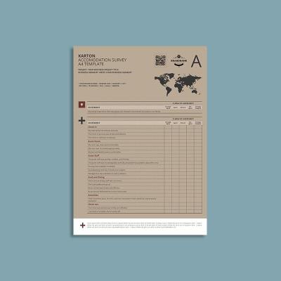 Karton Accommodation Survey A4 Template