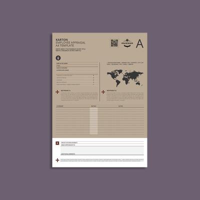 Karton Employee Appraisal A4 Template