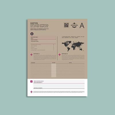 Karton Employee Appraisal US Letter Template