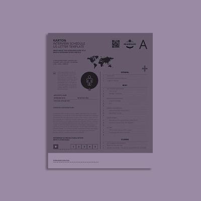 Karton Interview Schedule US Letter Template