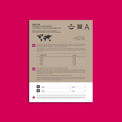Karton Payment Agreement Contract US Letter Template