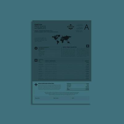 Karton Price Quote A4 Template