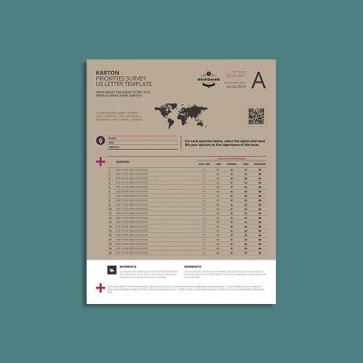 Karton Priorities Survey US Letter Template