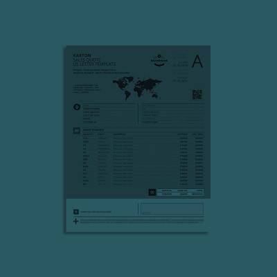 Karton Sales Quote US Letter Template