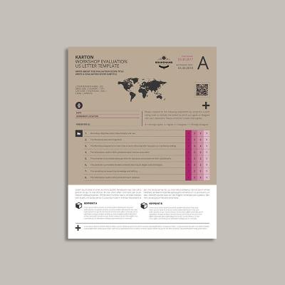 Karton Workshop Evaluation US Letter Template