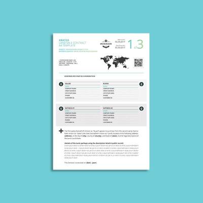 Kratos Land Sale Contract A4 Template