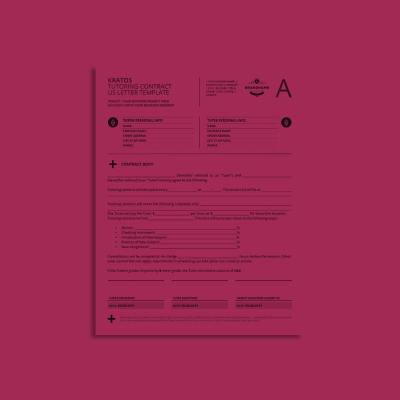 Kratos Tutoring Contract US Letter Template