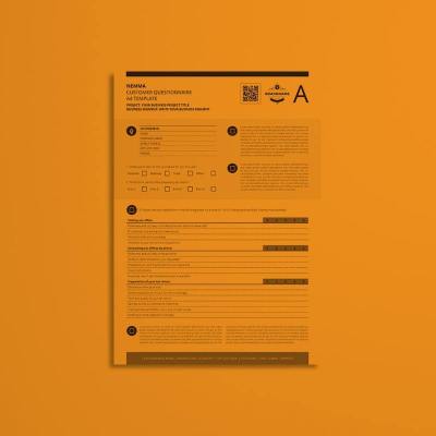 Nemma Customer Questionnaire A4 Template