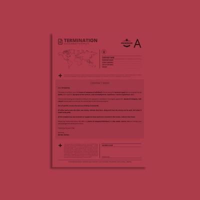 Octo Contract Termination A4 Template