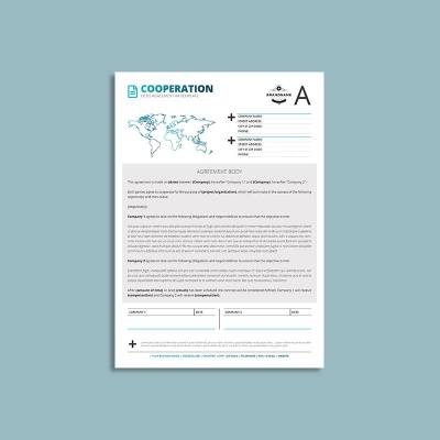 Octo Cooperation Agreement A4 Template