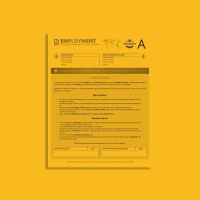 Octo Employment Agency Agreement US Letter Template