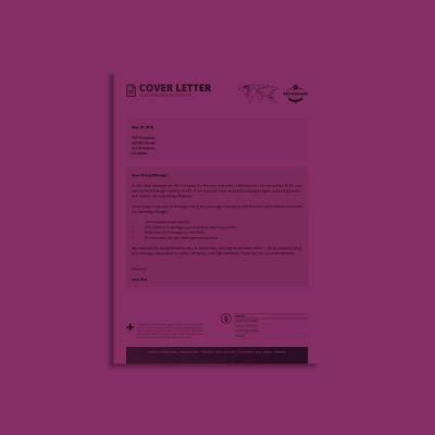 Octo Manager Cover Letter A4 Template