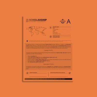 Octo Scholarship Contract US Letter Template