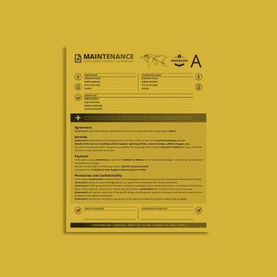 Octo Website Maintenance Contract US Letter Template