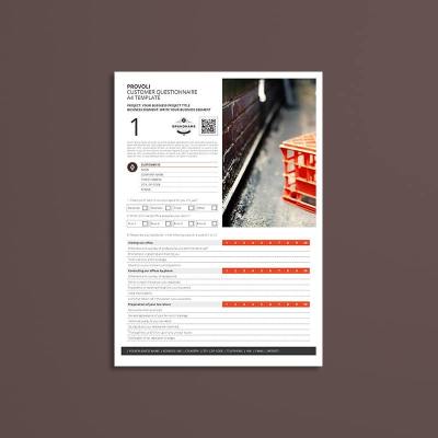 Provoli Customer Questionnaire A4 Template