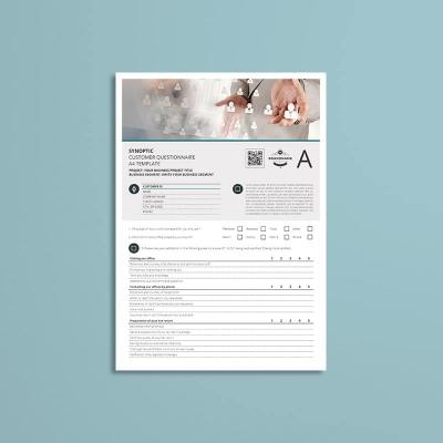 Synoptic Customer Questionnaire A4 Template