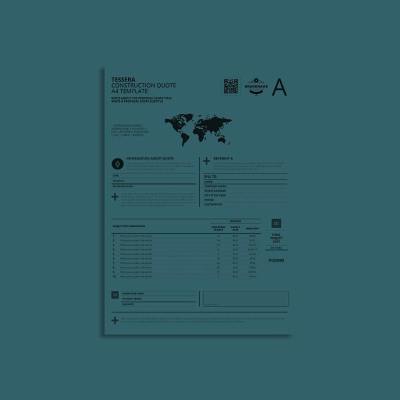 Tessera Construction Quote A4 Template