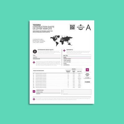 Tessera Construction Quote US Letter Template
