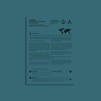 Tessera Exclusivity Contract A4 Template