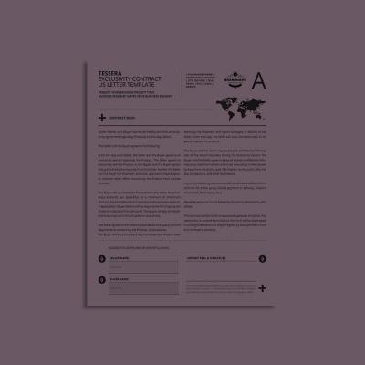 Tessera Exclusivity Contract US Letter Template