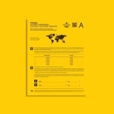 Tessera Payment Agreement Contract US Letter Template