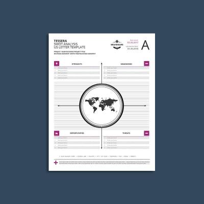 Tessera SWOT Analysis US Letter Template
