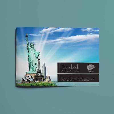 20 Pages A4 Travelbook Template