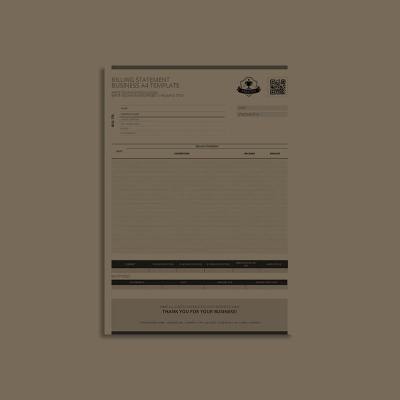 Billing Statement Business A4 Template