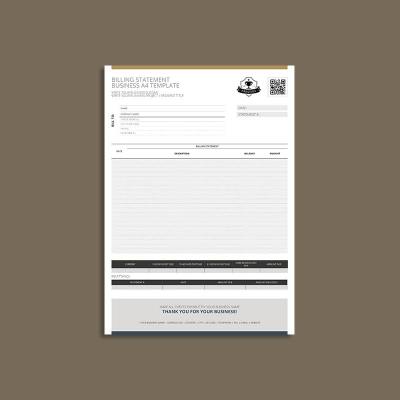 Billing Statement Business A4 Template