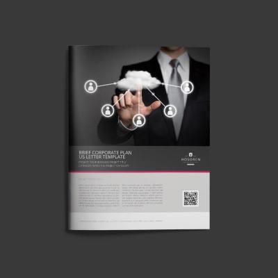 Brief Corporate Plan US Letter Template