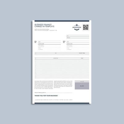 Business Finance Charge A4 Template