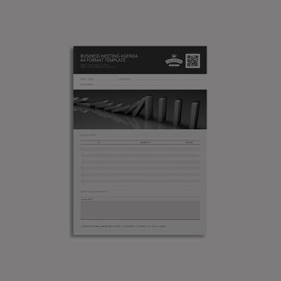 Business Meeting Agenda A4 Template