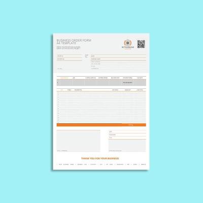 Business Order Form A4 Template