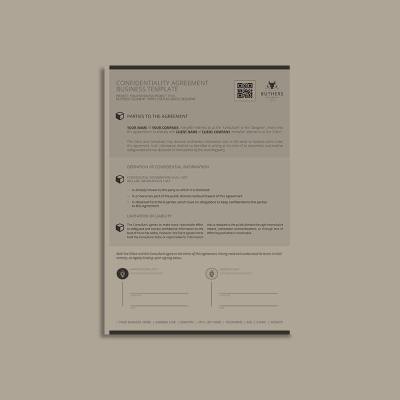 Confidentiality Agreement Business Template