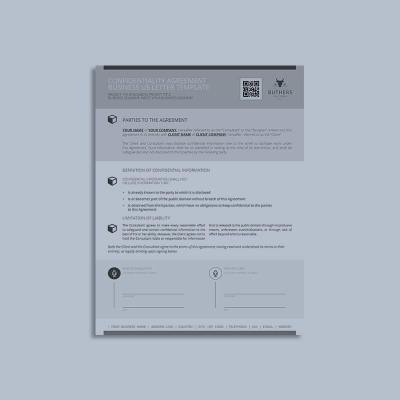 Confidentiality Agreement Business US Letter Template