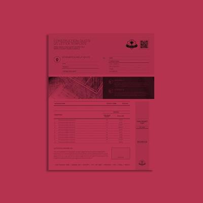 Construction Quote US Letter Template