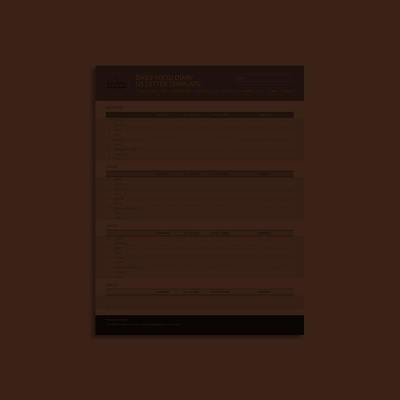 Daily Food Diary US Letter Template