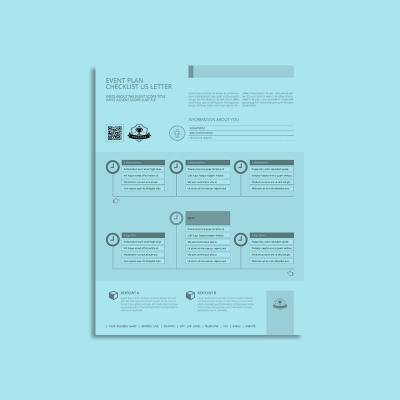 Event Plan Checklist US Letter Form