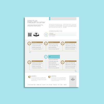 Event Plan Checklist US Letter Form
