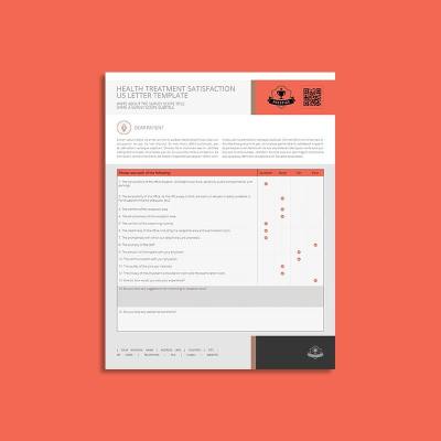 Health Treatment Satisfaction US Letter Template