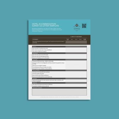 Hotel Accommodation Survey US Letter Template