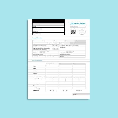 Job Application Template US Letter