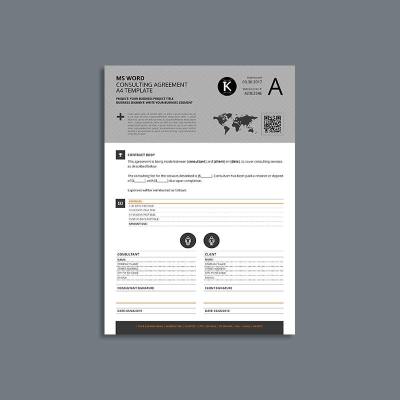 MS Word Consulting Agreement A4 Template