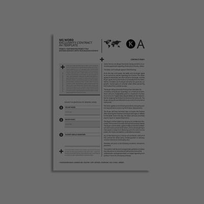 MS Word Exclusivity Contract A4 Template