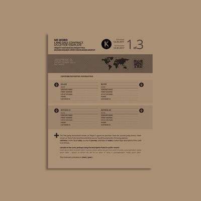 MS Word Land Sale Contract US Letter Template